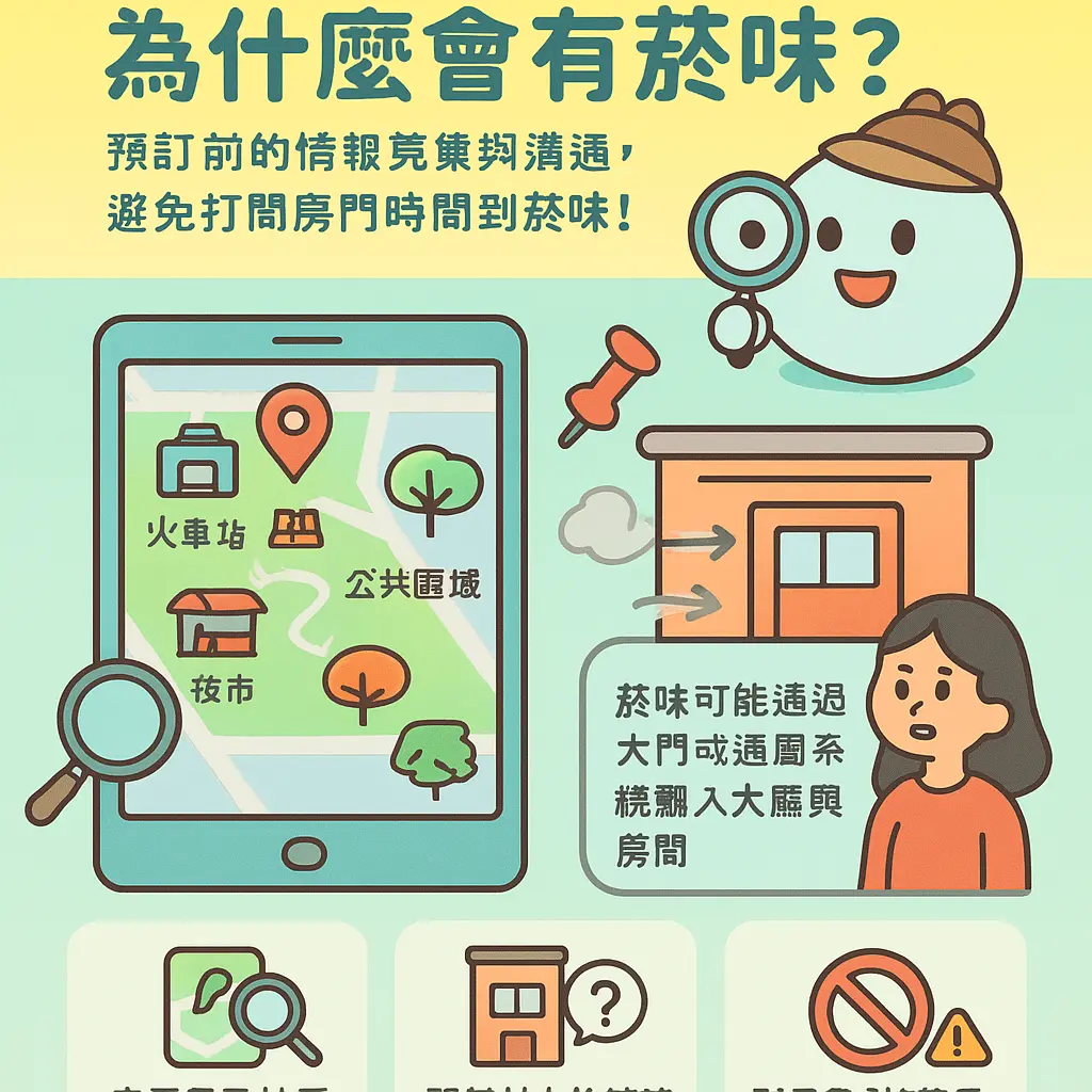 汽車旅館 為什麼會有煙味？ - 偵煙器