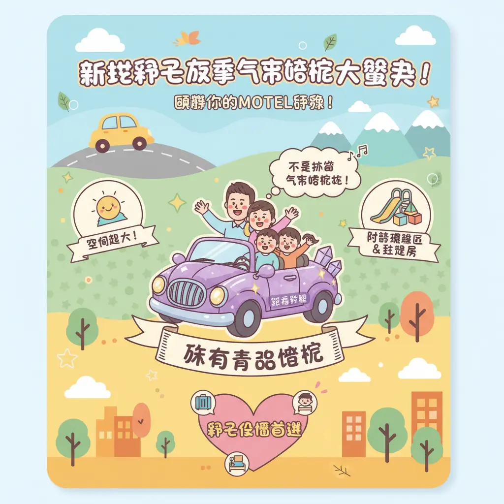 新竹 汽車旅館 - 紫晶彩繪汽車旅館