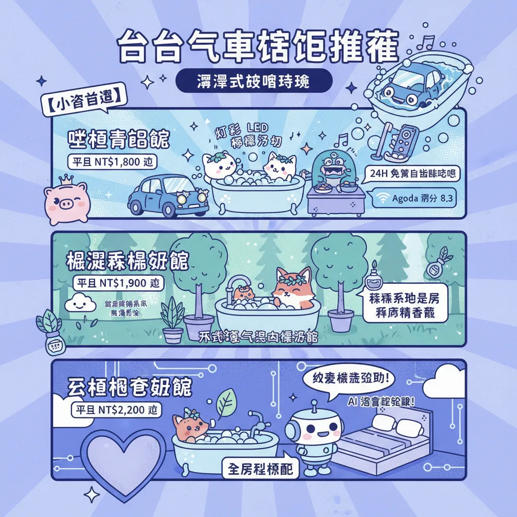 2026 年臺中汽車旅館推薦：13 間高評價摩鐵完整評比