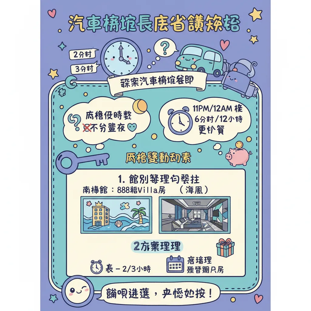 汽車旅館休息怎麼訂最划算？時數、價格與預訂技巧全攻略