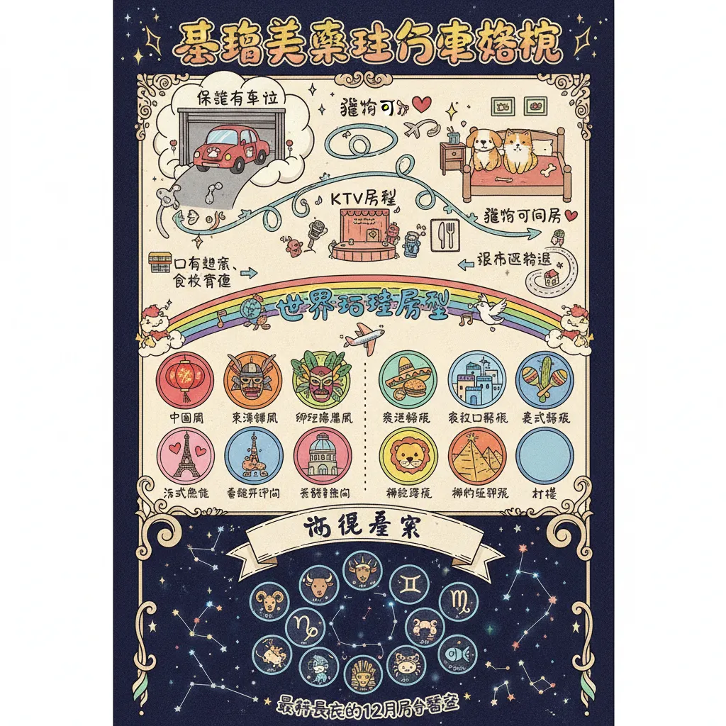 美樂地情境汽車旅館：寵物友善與世界主題房型深度解析