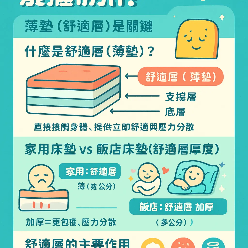 飯店的床為什麼那麼好睡？ - 薄墊