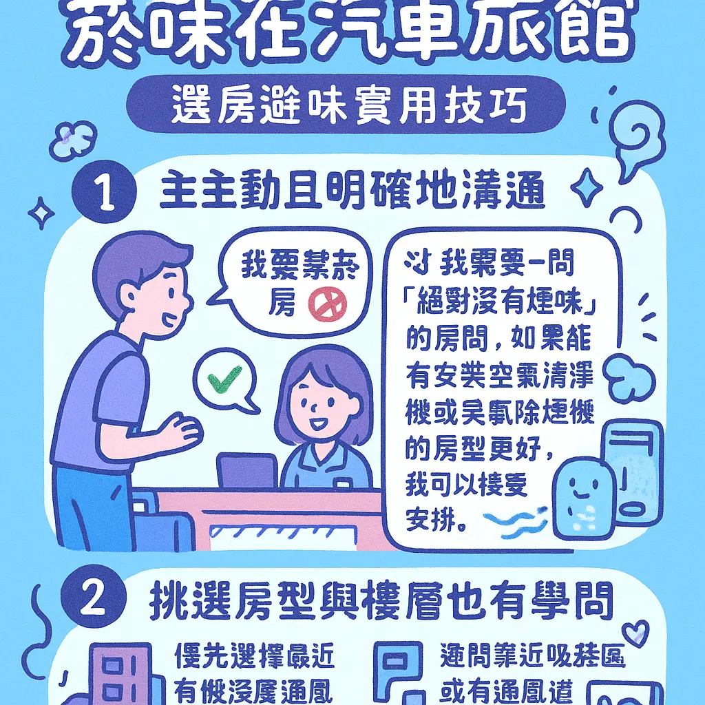 汽車旅館 為什麼會有煙味？ - 菸味