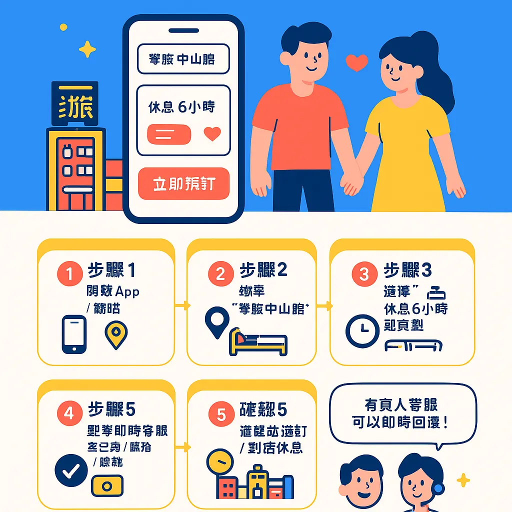 汽車旅館休息6小時 - 苓旅 中山館